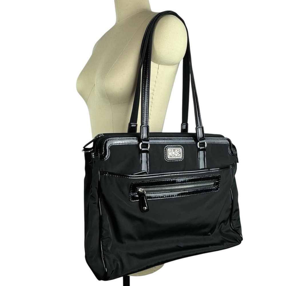 Brighton Brett Work It Tote Black Padded Laptop Bag